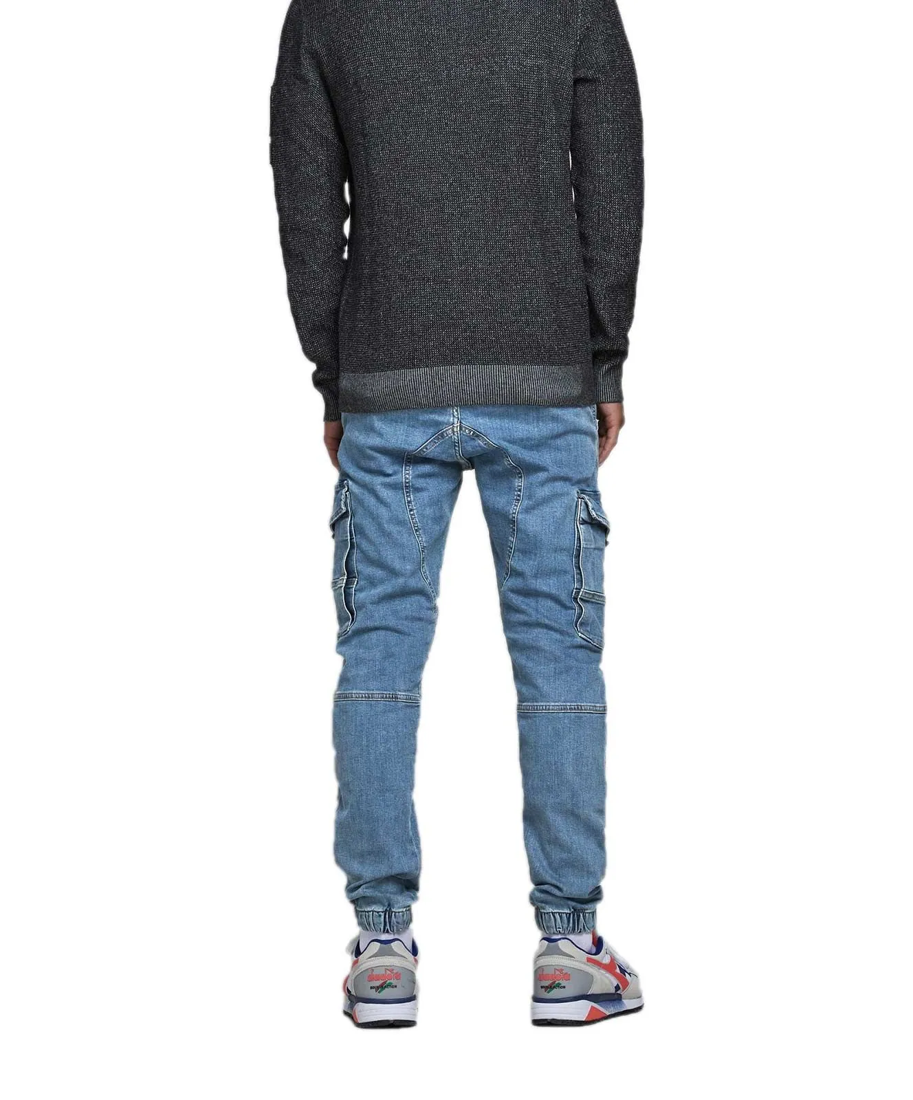 Jack & Jones Cargo Jeans Slim Fit Paul in blue Denim