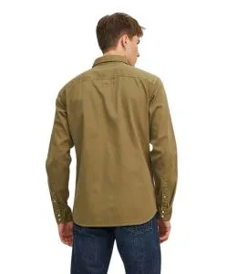 Jack & Jones Jeanshemd Heridan Shirt in Dunkelgrün