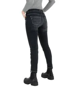 MAC Rich Slim Jeans mit Umgeschlagenem Saum in Anthrazit
