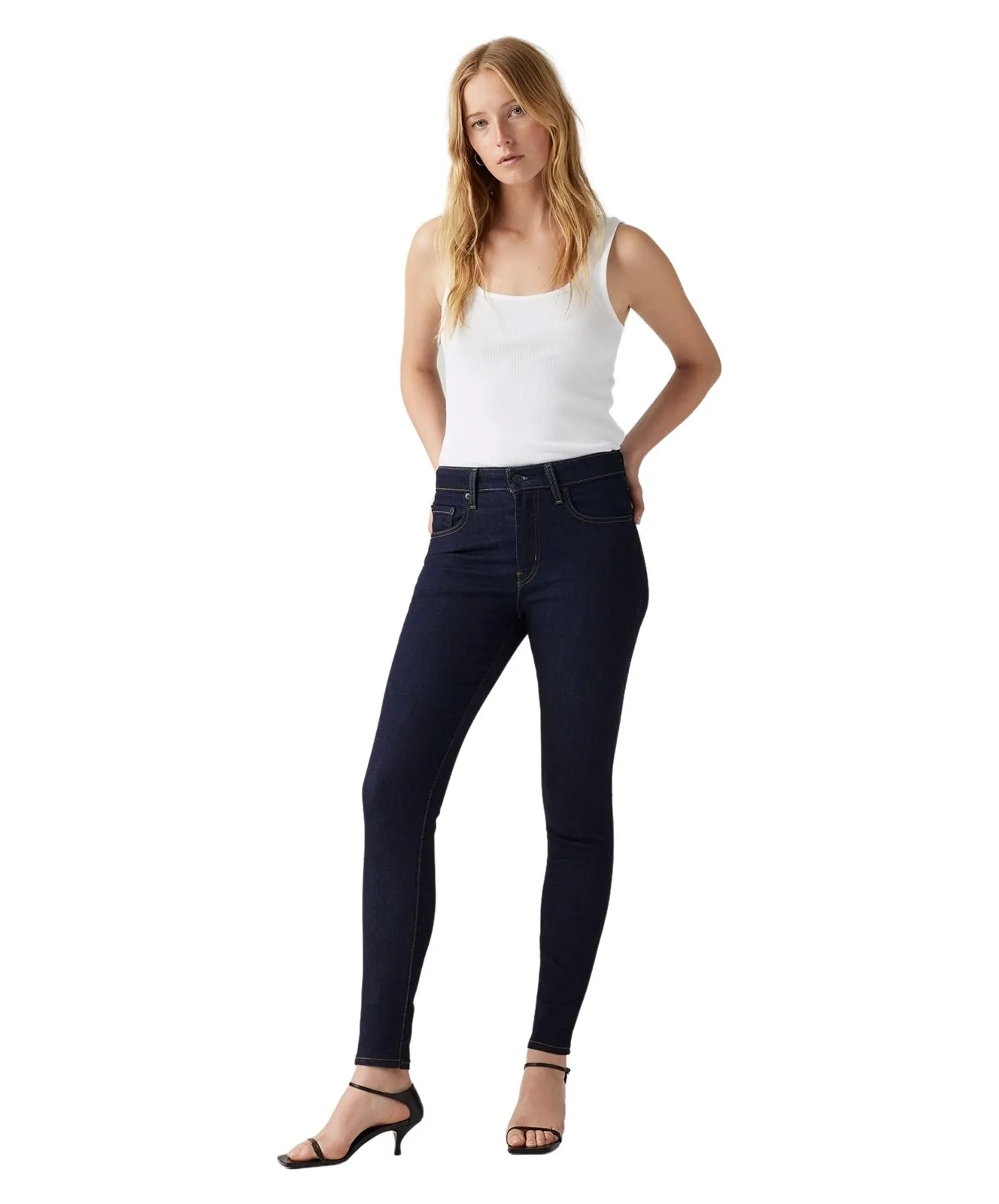 Damen Jeans 721 High-Rise Skinny von Levis in Blue Wave Rinse