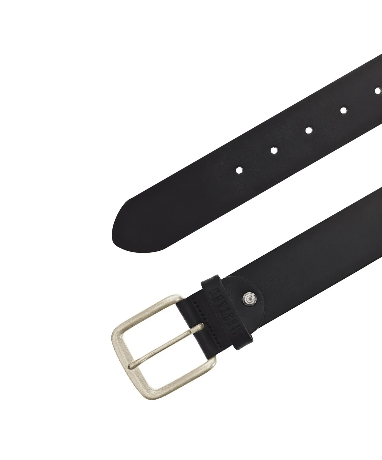Herren Gürtel Echtleder-Herrengürtel in 40 mm von Mustang in Black