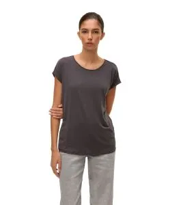 Vero Moda T-Shirt AVA mit Rundhals in Asphalt