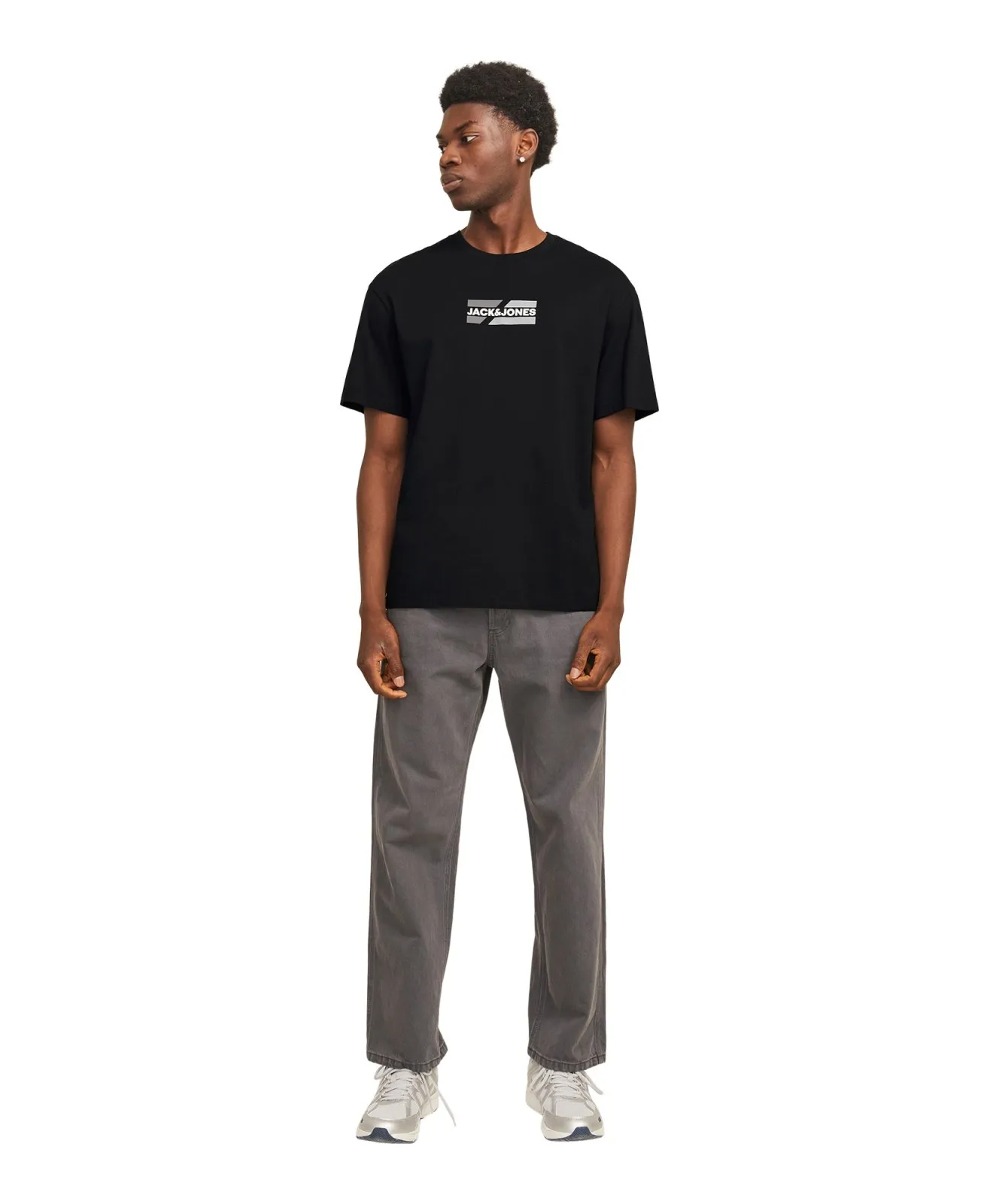 Herren Shirt Graphic Tee von Jack & Jones in Black