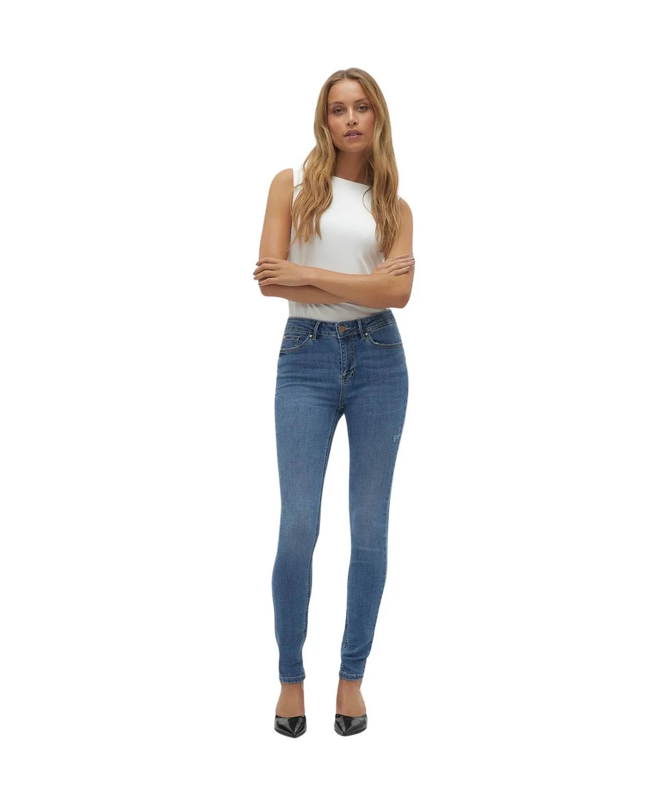 Damen Jeans Flash von Vero Moda in Medium Blue
