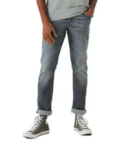 Garcia Savio Jeans Slim Fit in grauer Used Optik