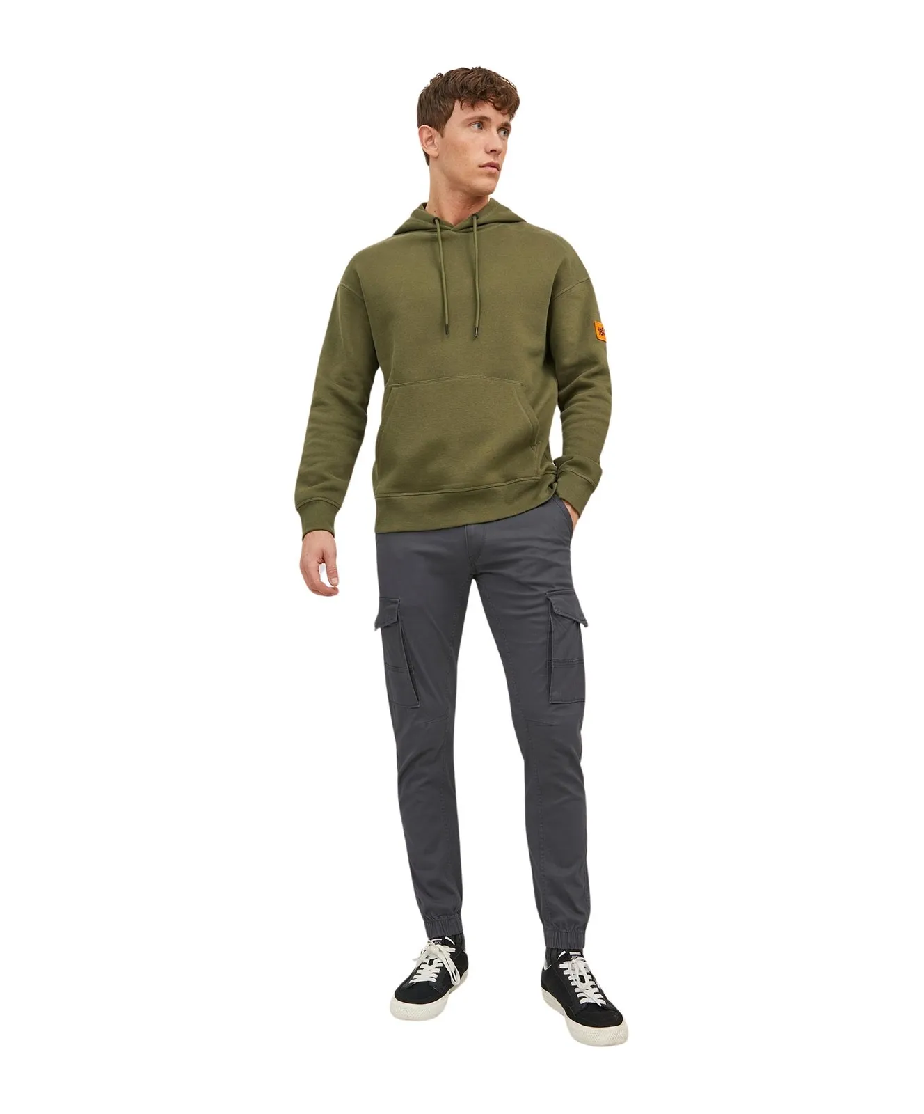 Herren Hose Paul Fake von Jack & Jones in Asphalt