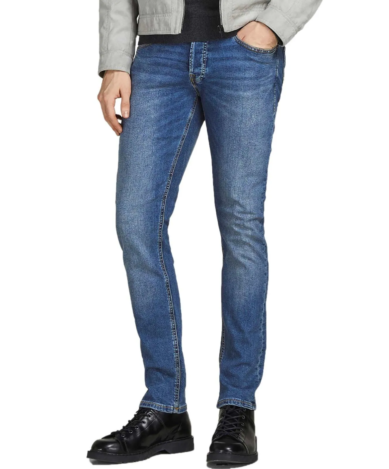 Herren Jeans Glenn Original von Jack & Jones in Blue Denim