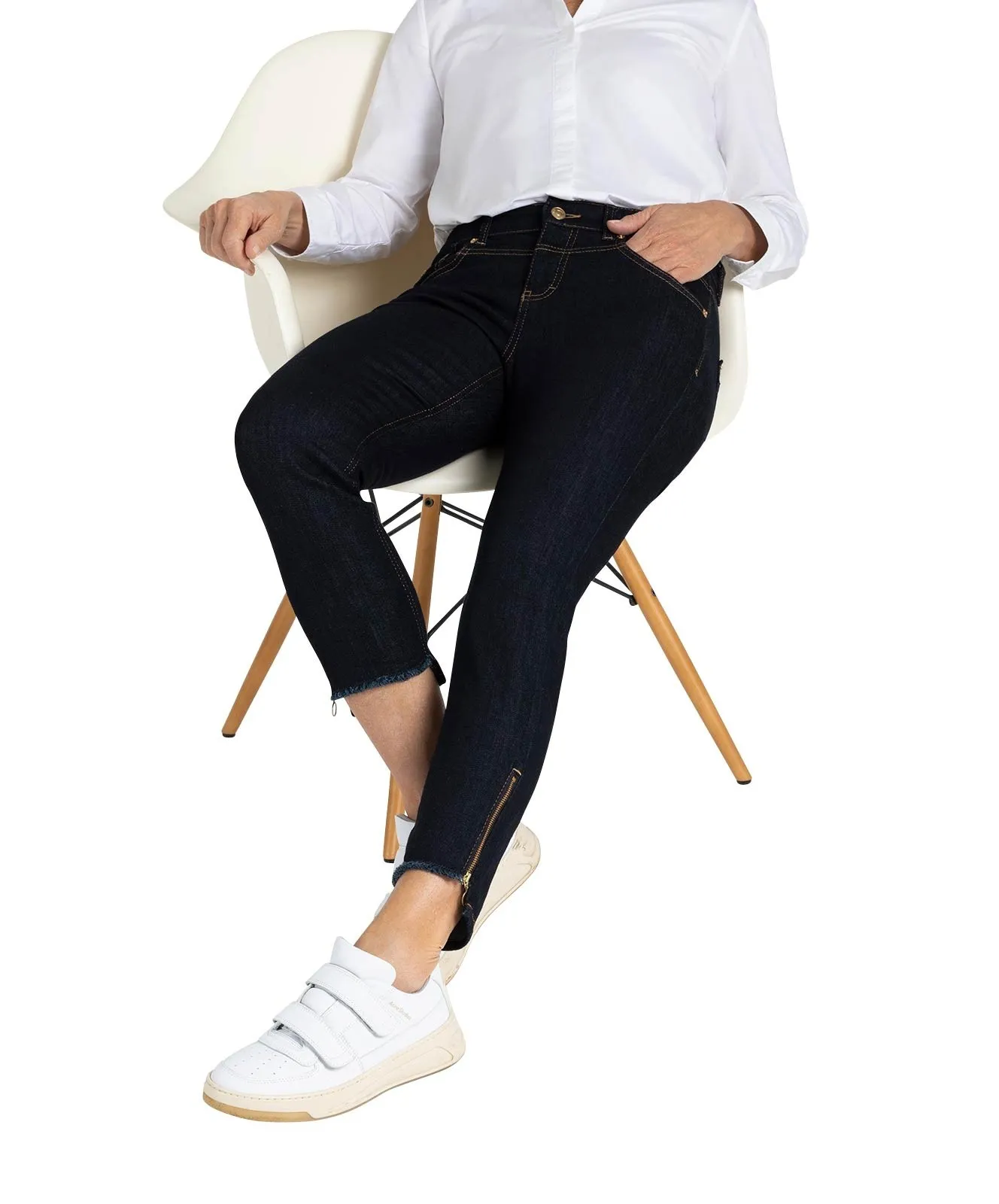 Damen Jeans Rich Slim Chic von MAC in Fashion Rinsed