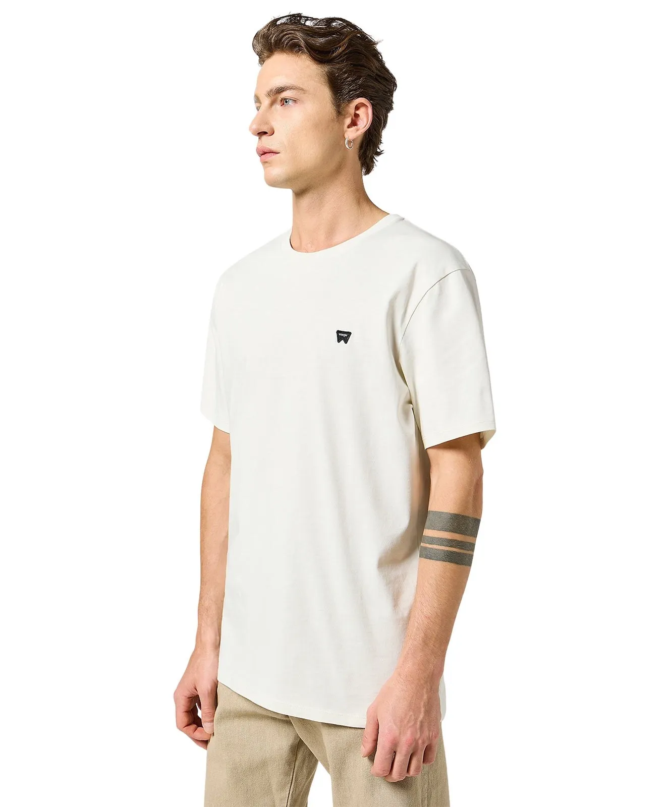 Herren Shirt Sign Off Tee von Wrangler in White