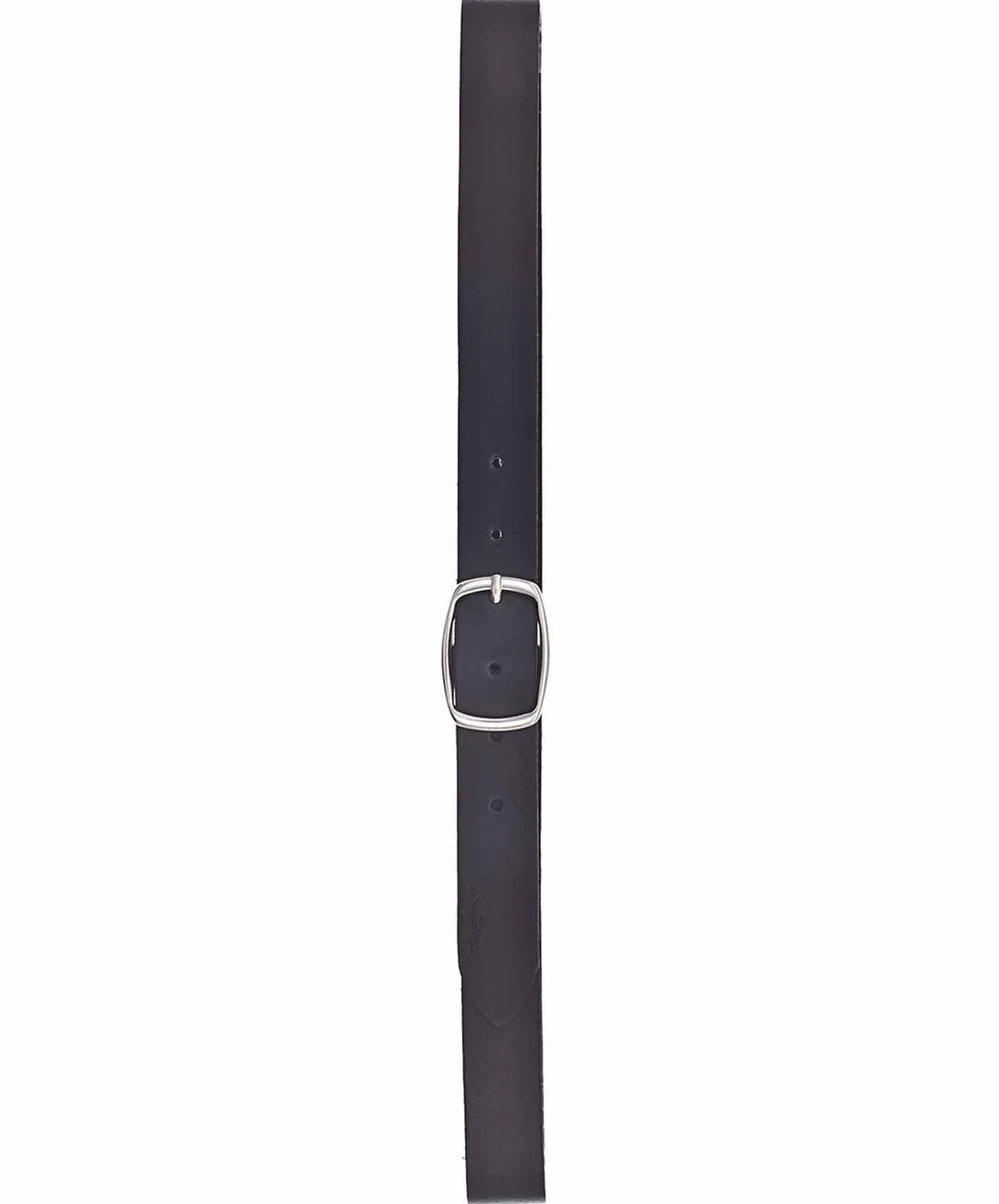 Damen Gürtel 3cm Ledergürtel mit Logo-Schriftzug von Mustang in Black
