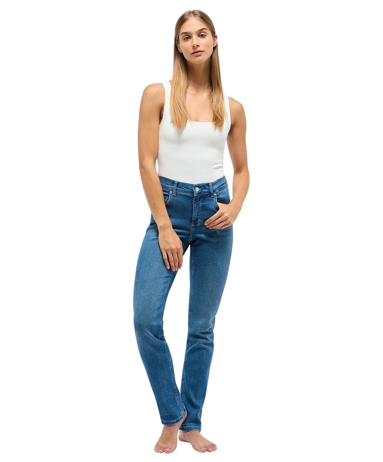 Damen Jeans Cici von Angels in Mid Blue Used