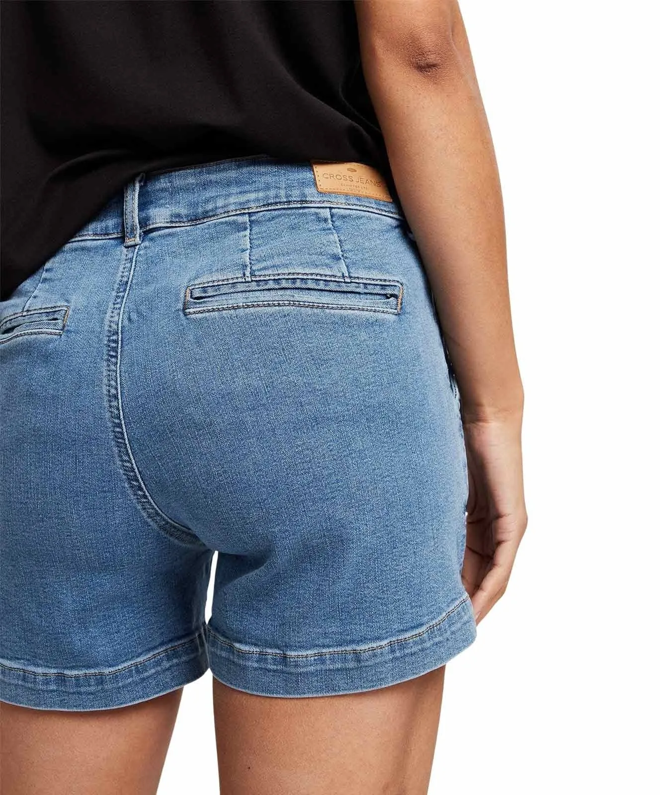 Damen Jeans Arya von Cross in Mid Blue
