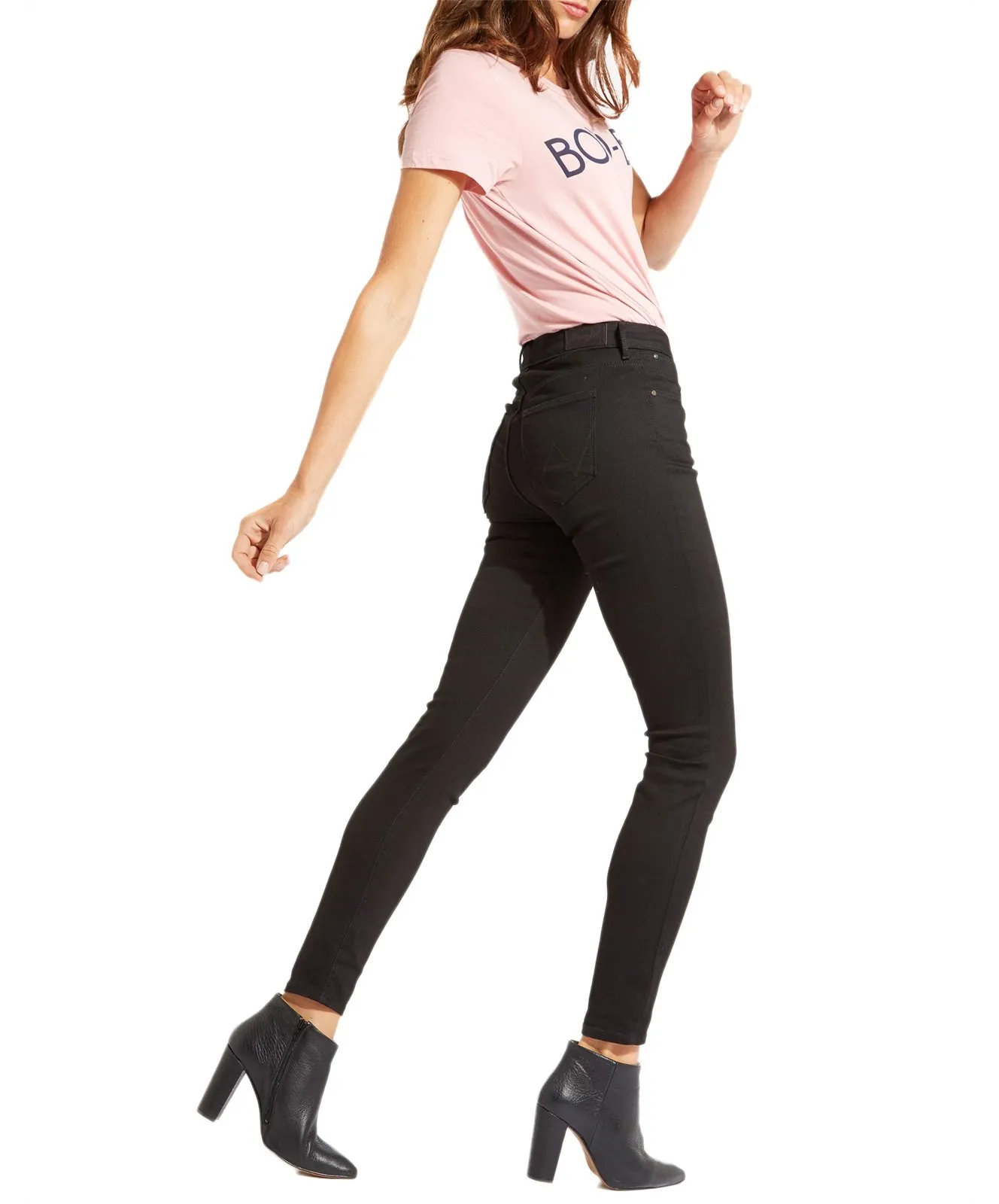 Damen Jeans Skinny von Wrangler in Rinsewash