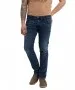 Herren Jeans Damien von Cross in Dark Blue Crincle