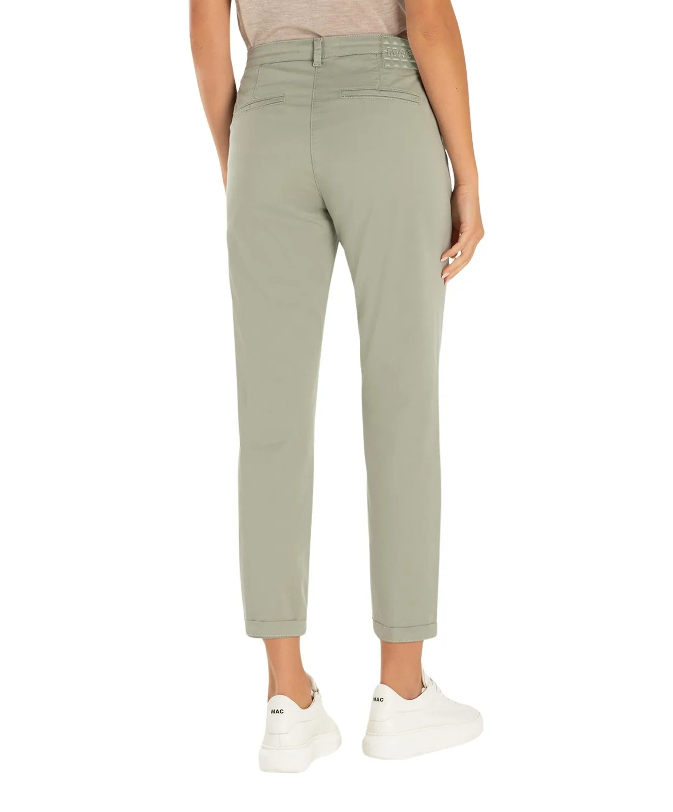 Damen Hose Chino Turn Up von MAC in Dried Rosemary