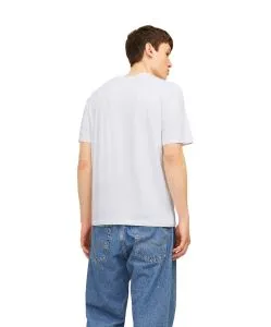 Jack & Jones T-Shirt Corp Weiß mit Pigmentprint