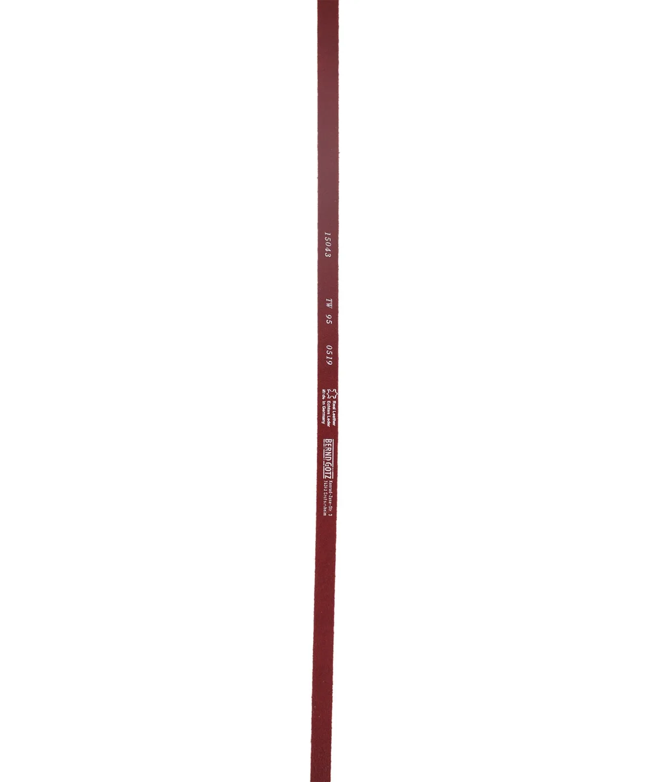 Damen Gürtel 1,5cm Nappaledergürtel von Bernd Götz in Rot