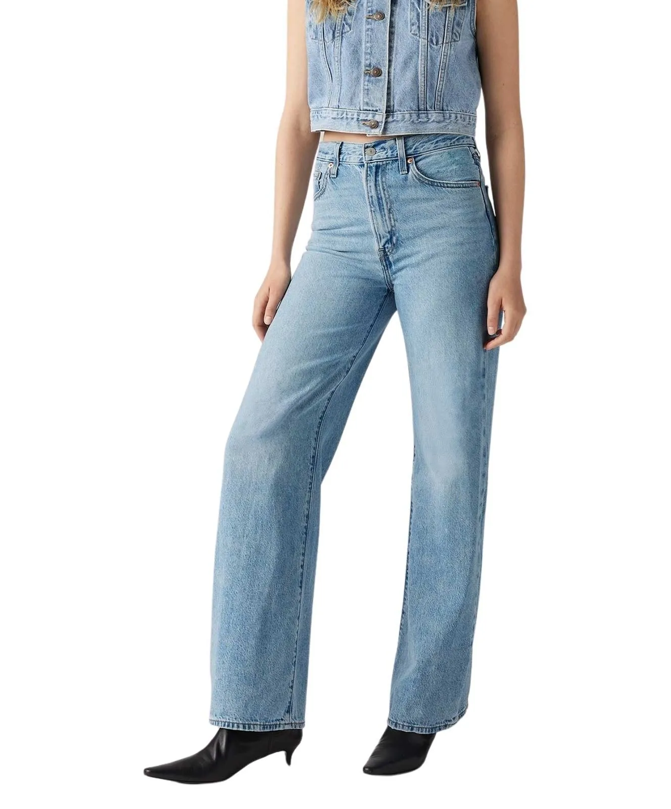 Damen Jeans Ribcage Wide Leg von Levis in Far And Wide