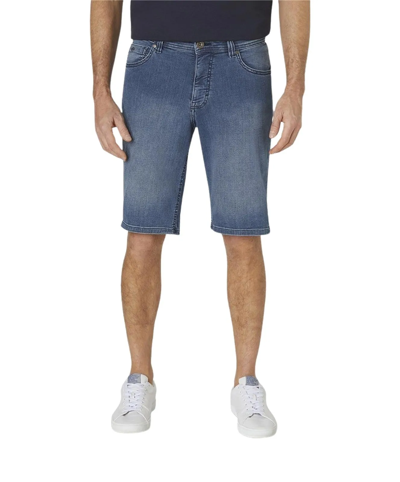 Herren Jeans Ranger Pipe Bermuda von Paddocks in Light Blue Used