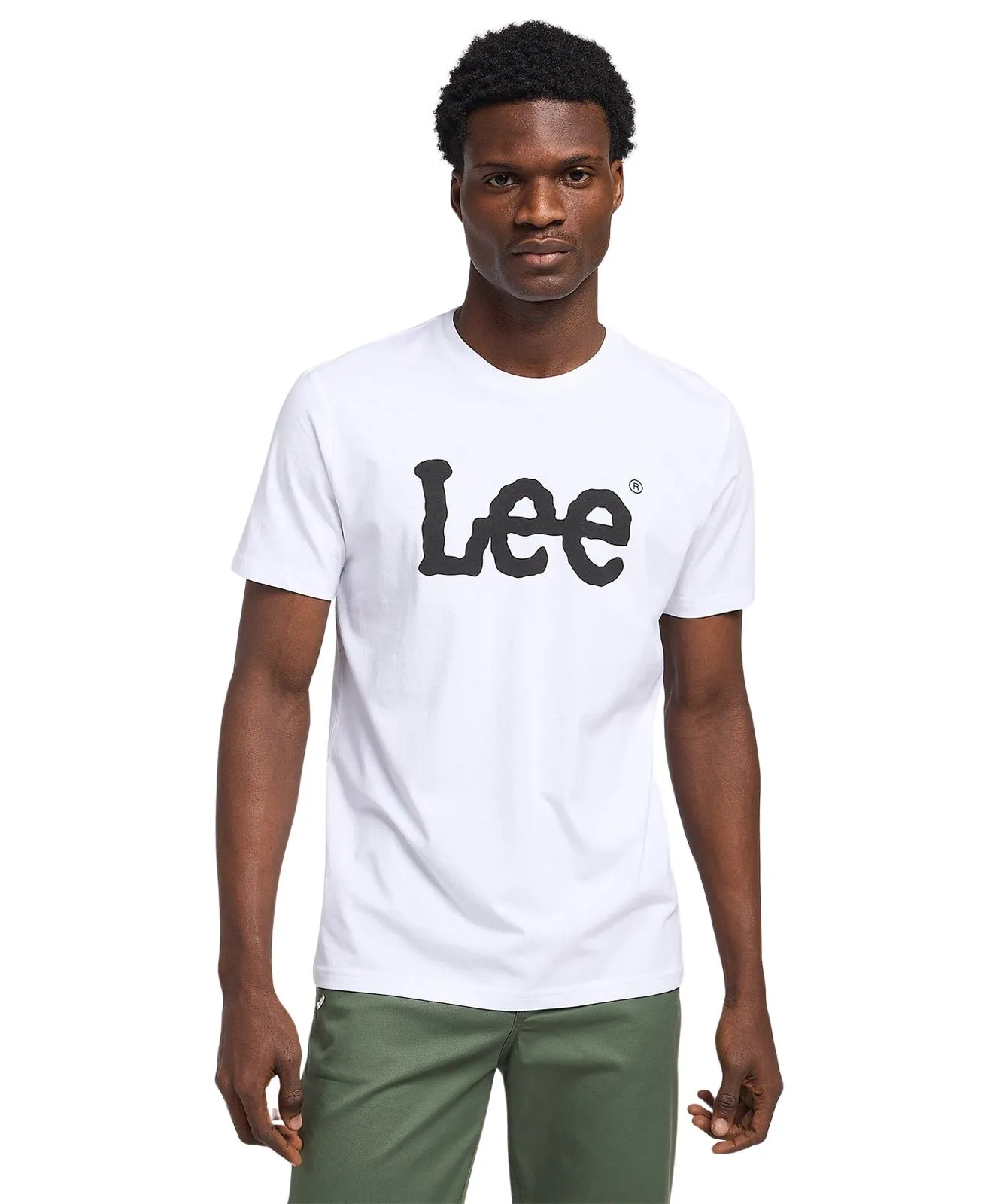 Herren Shirt Wobbly Logo Tee von Lee in White