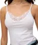 Damen Shirt Lace Singlet von Vero Moda in Bright White