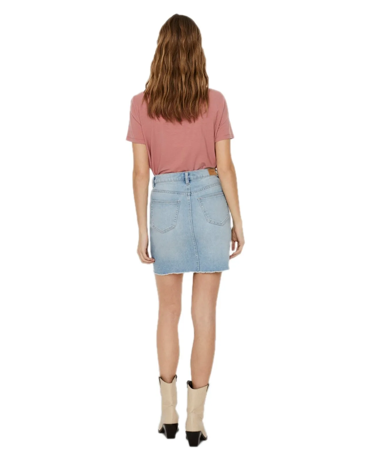 Damen Rock Faith von Vero Moda in Light Blue Denim