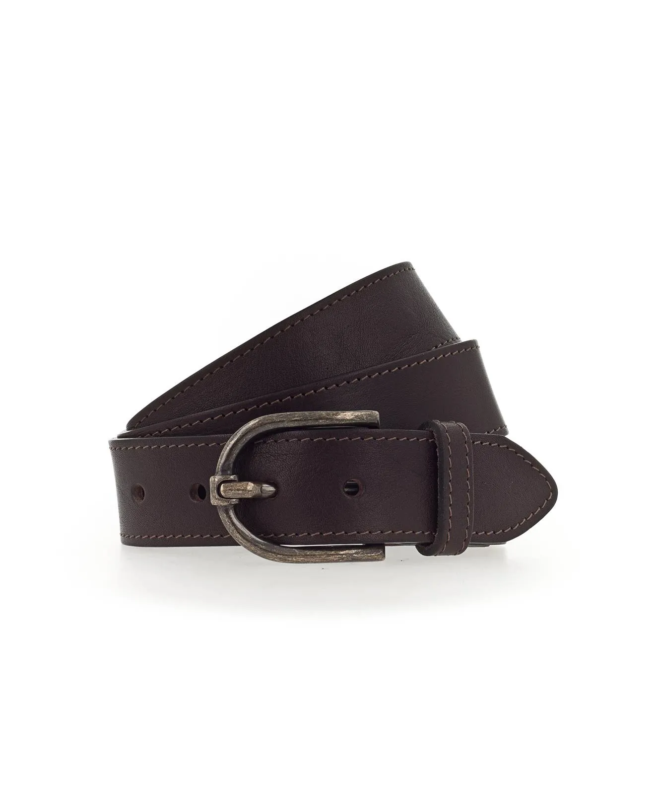 Damen Gürtel Vollleder-Damengürtel in 35 mm von Mustang in Dark Brown