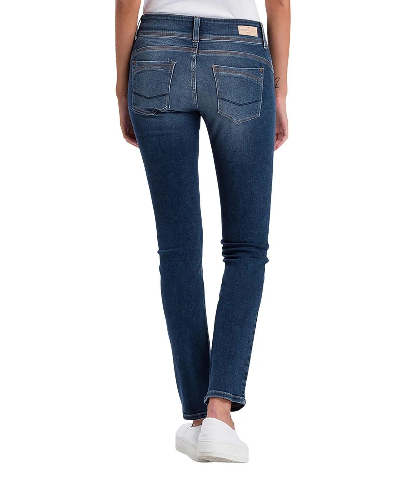 Damen Jeans Loie von Cross in Dark Blue Used