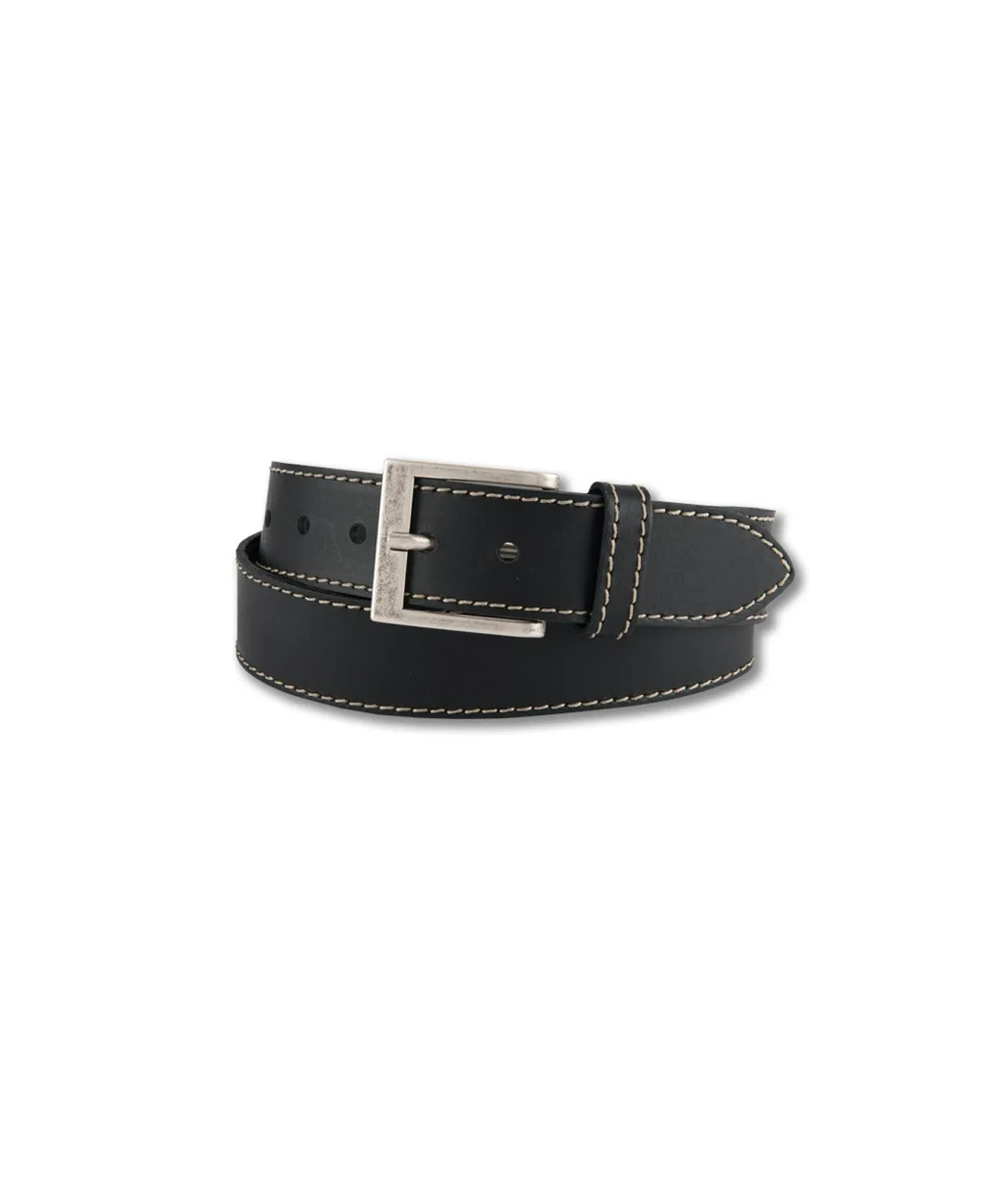 Herren Gürtel 402046 4cm Pull-Up Lederg. Naht von Bernd Götz in Schwarz