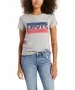 Damen Shirt Perfect Graphic Tee von Levis in Sportswear Logo Smokestack Heather