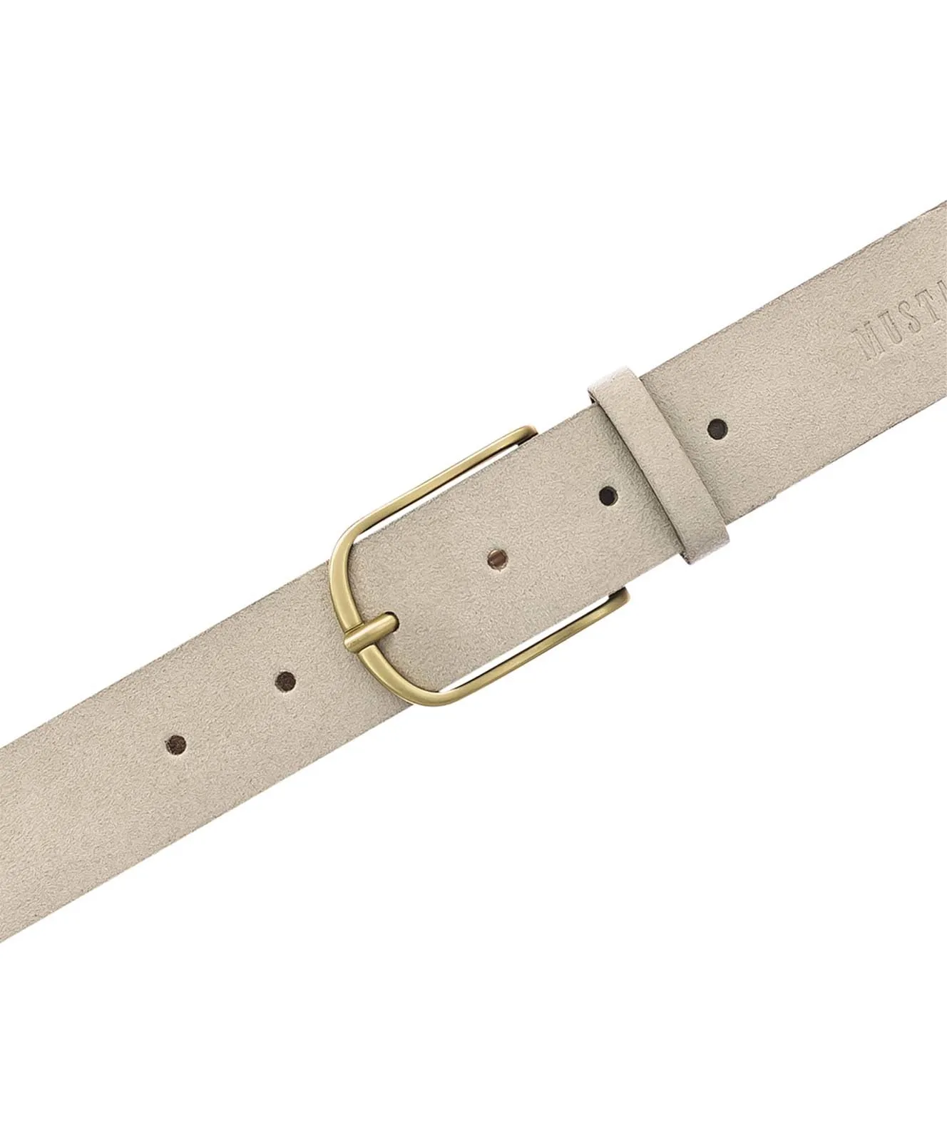 Damen Gürtel 35 mm Gürtel MW3103L04 von Mustang in Cream