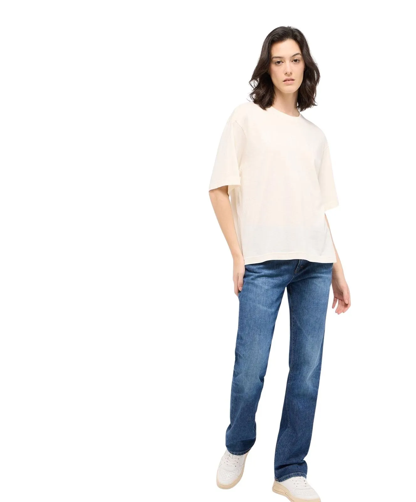 Damen Jeans Crosby Relaxed Straight von Mustang in Denim blue