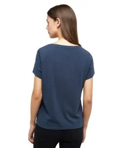 Mustang T-Shirt mit Printlogo Alma in Dunkelblau