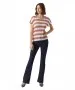 Damen Shirt Wide Stripe von Vero Moda in Marsala Snow white