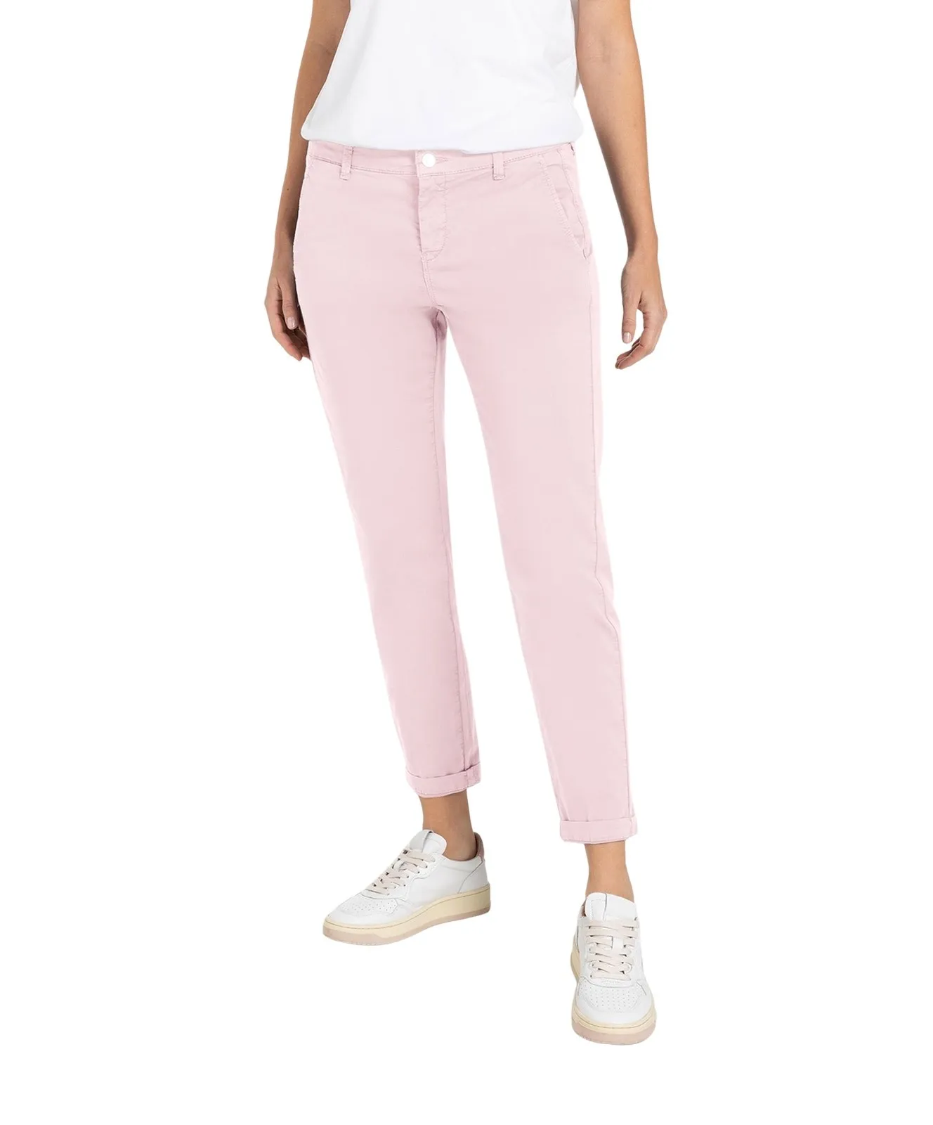Damen Hose Chino Turn Up von MAC in Cotton Candy Pink