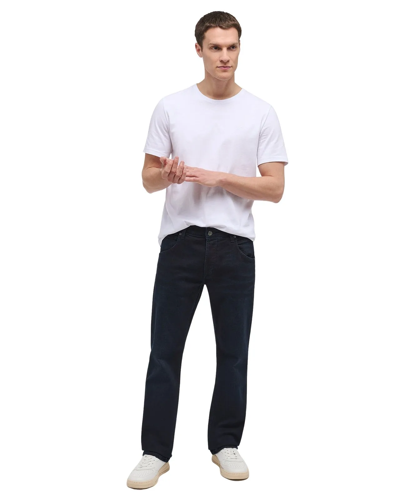 Herren Jeans Michigan Straight von Mustang in Blauschwarz