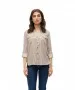 Damen Bluse Bumby von Vero Moda in Brown Lentil Snow White