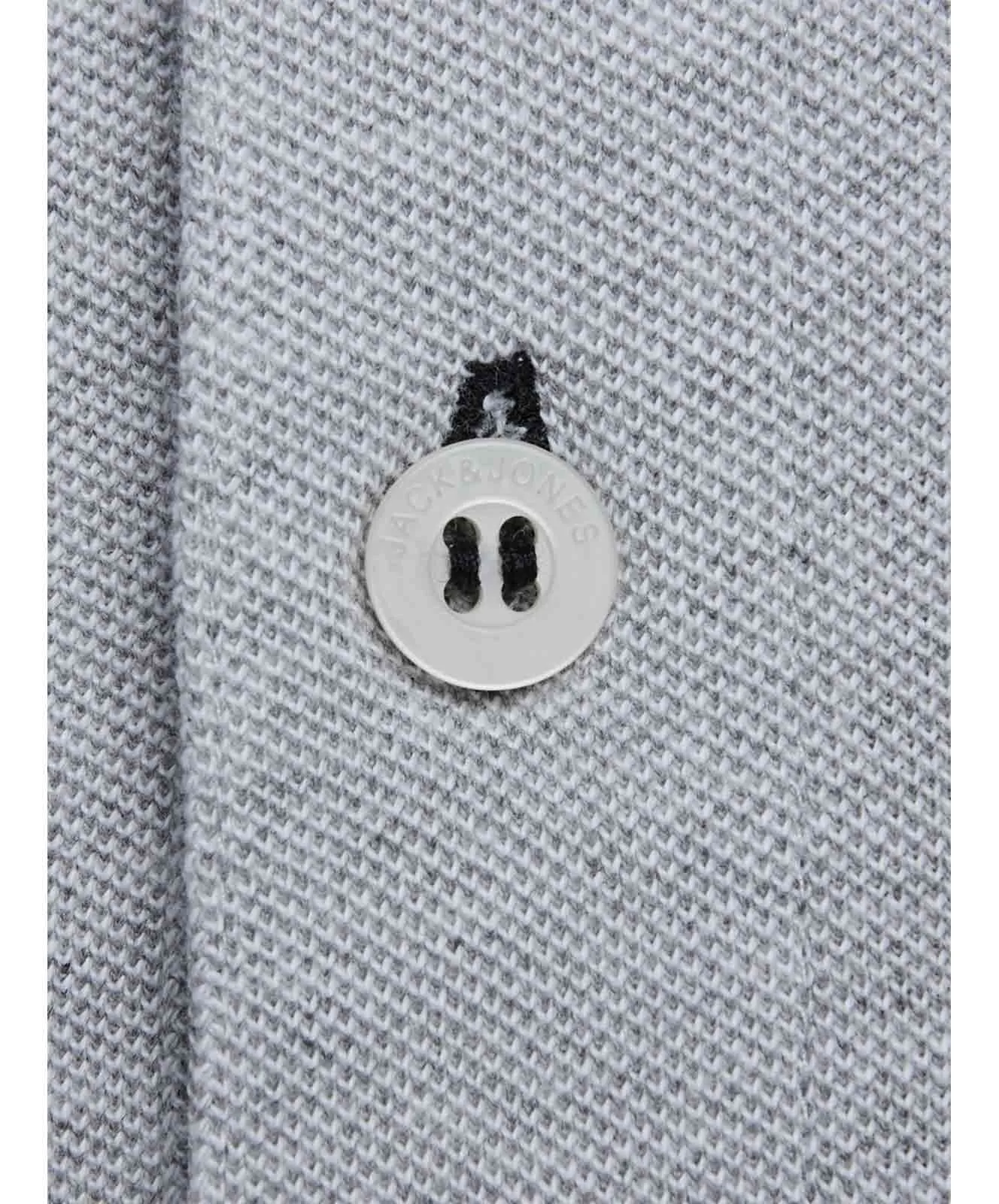 Herren Shirt Epaulos von Jack & Jones in Light Grey Melange