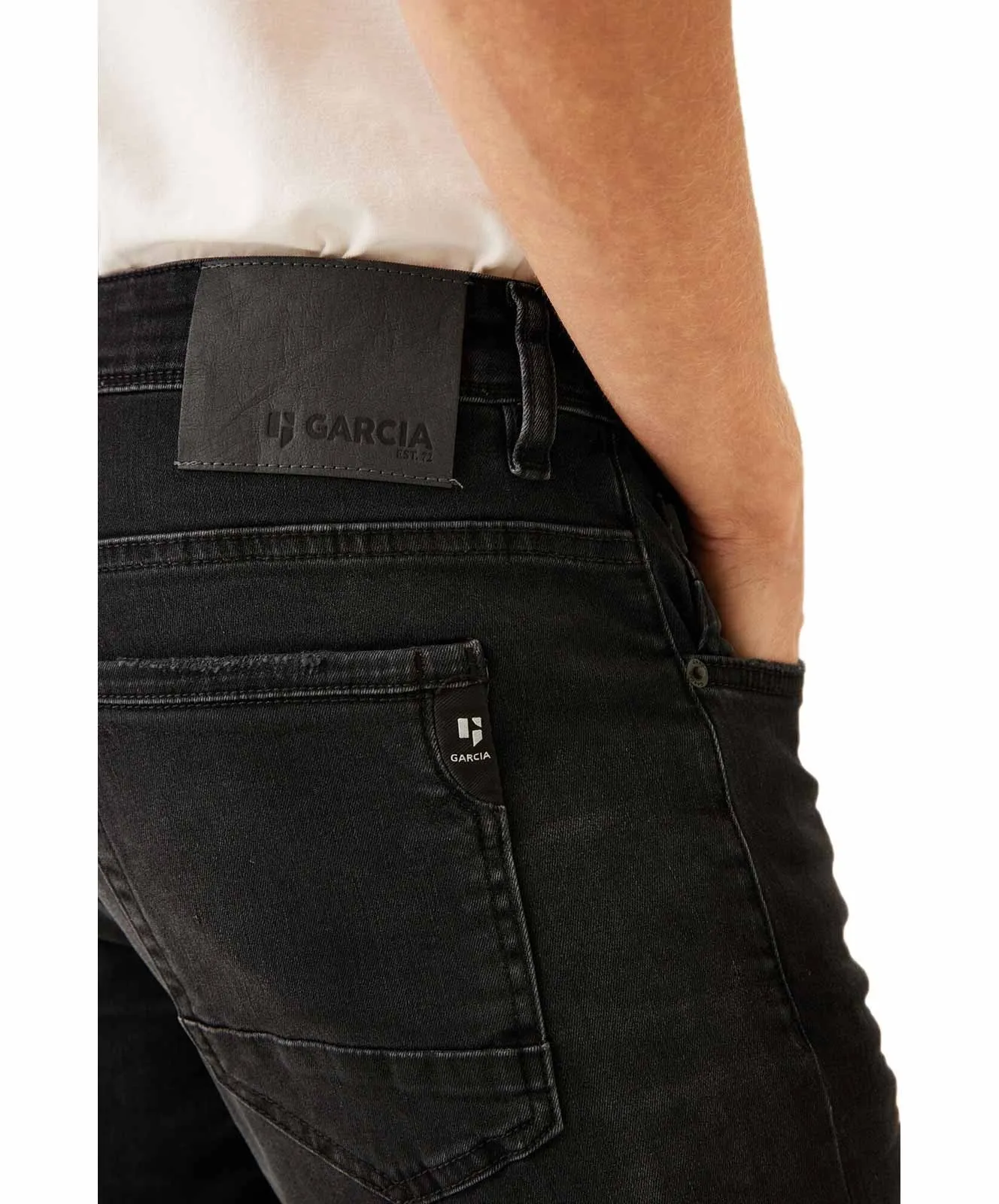 Herren Jeans Savio Slim von Garcia in Dark Used