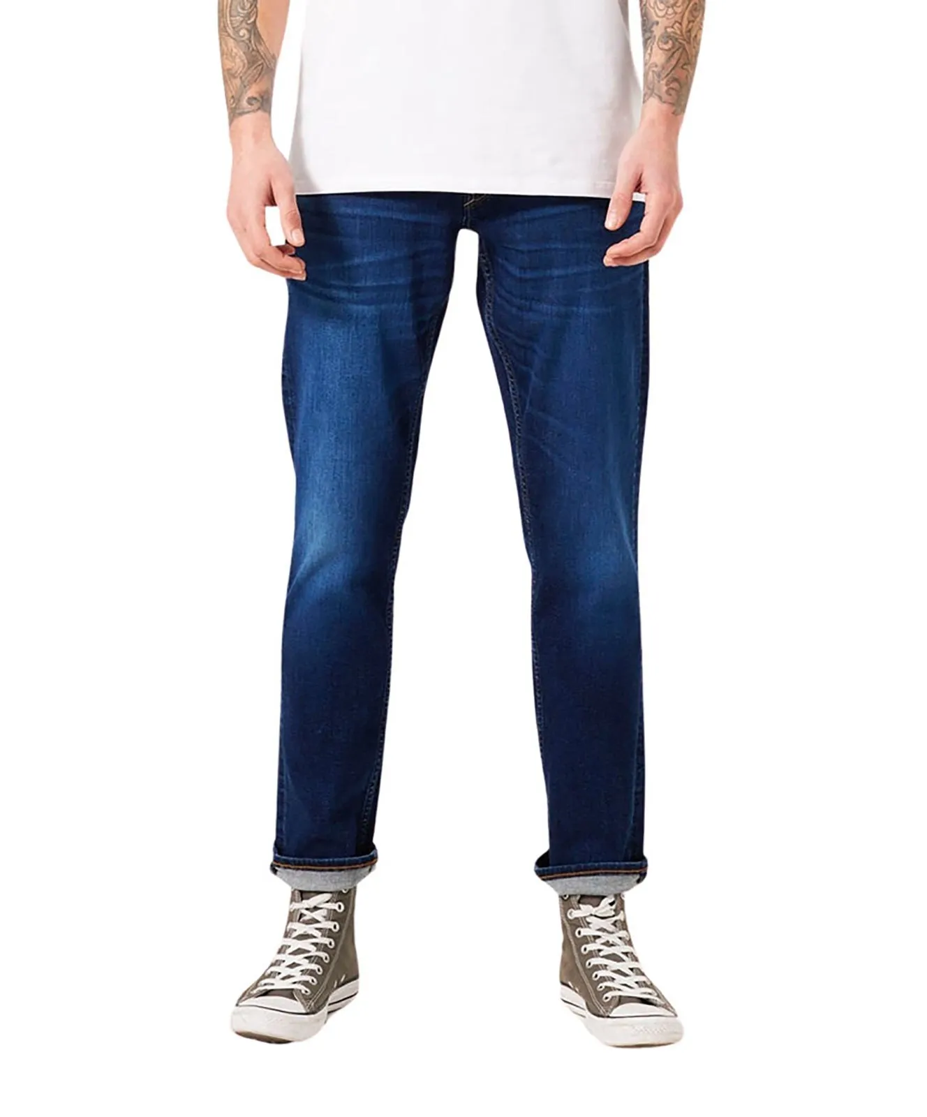 Herren Jeans Russo 611 von Garcia in Medium Blue Used