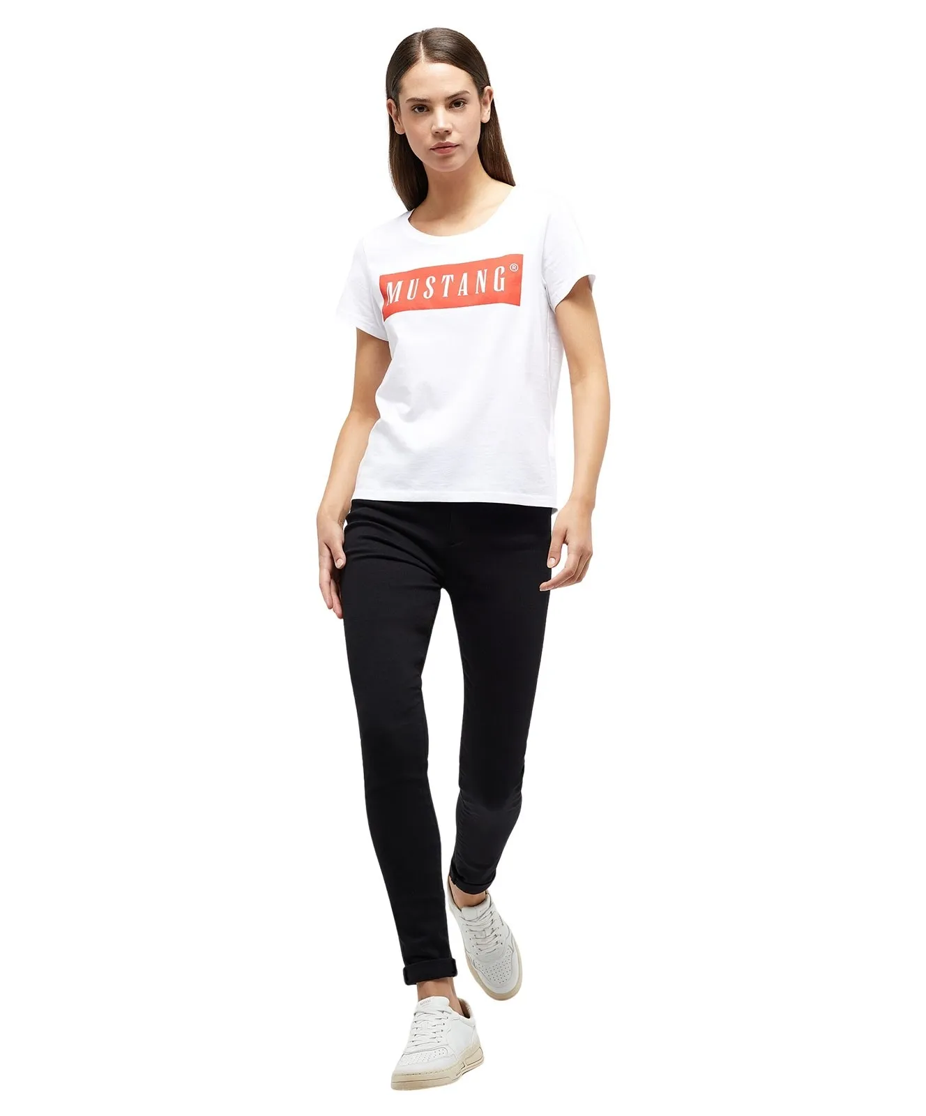 Damen Shirt Alma von Mustang in General White