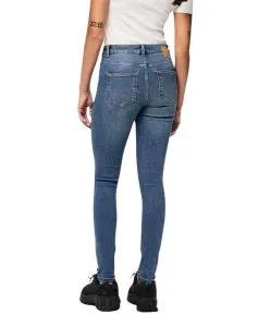Pieces Dana Jeans Skinny Fit in Mittelblau