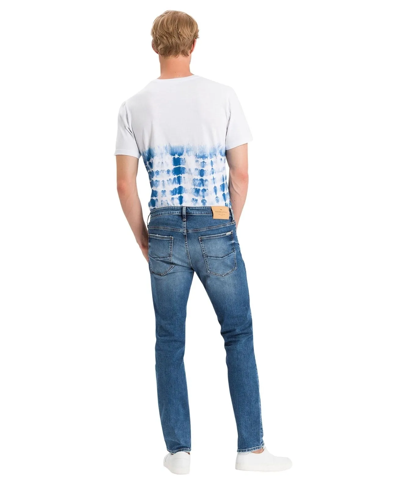Herren Jeans Damien von Cross in Mid Blue