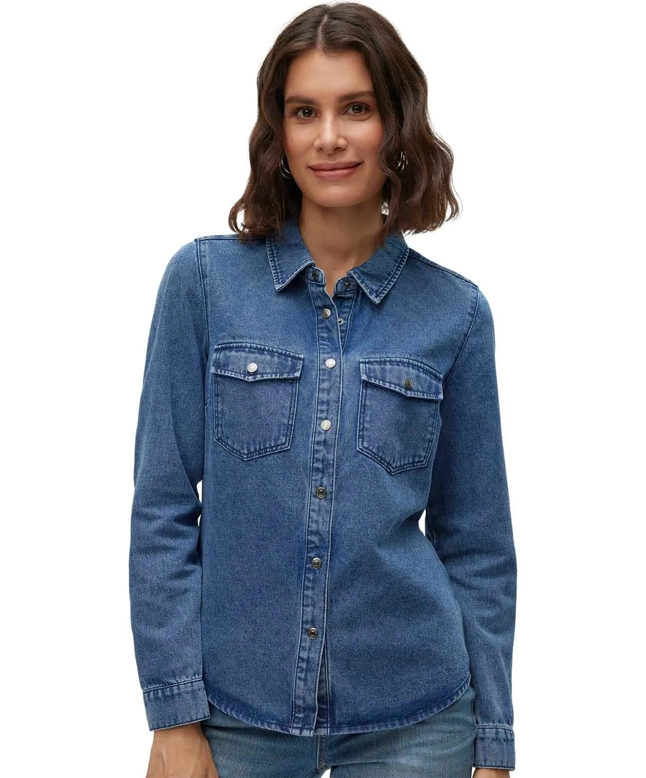 Damen Bluse Jennie von Vero Moda in Medium Blue