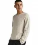 Herren Pullover Hill Knit Crew Neck von Jack & Jones in Oatmeal Melange