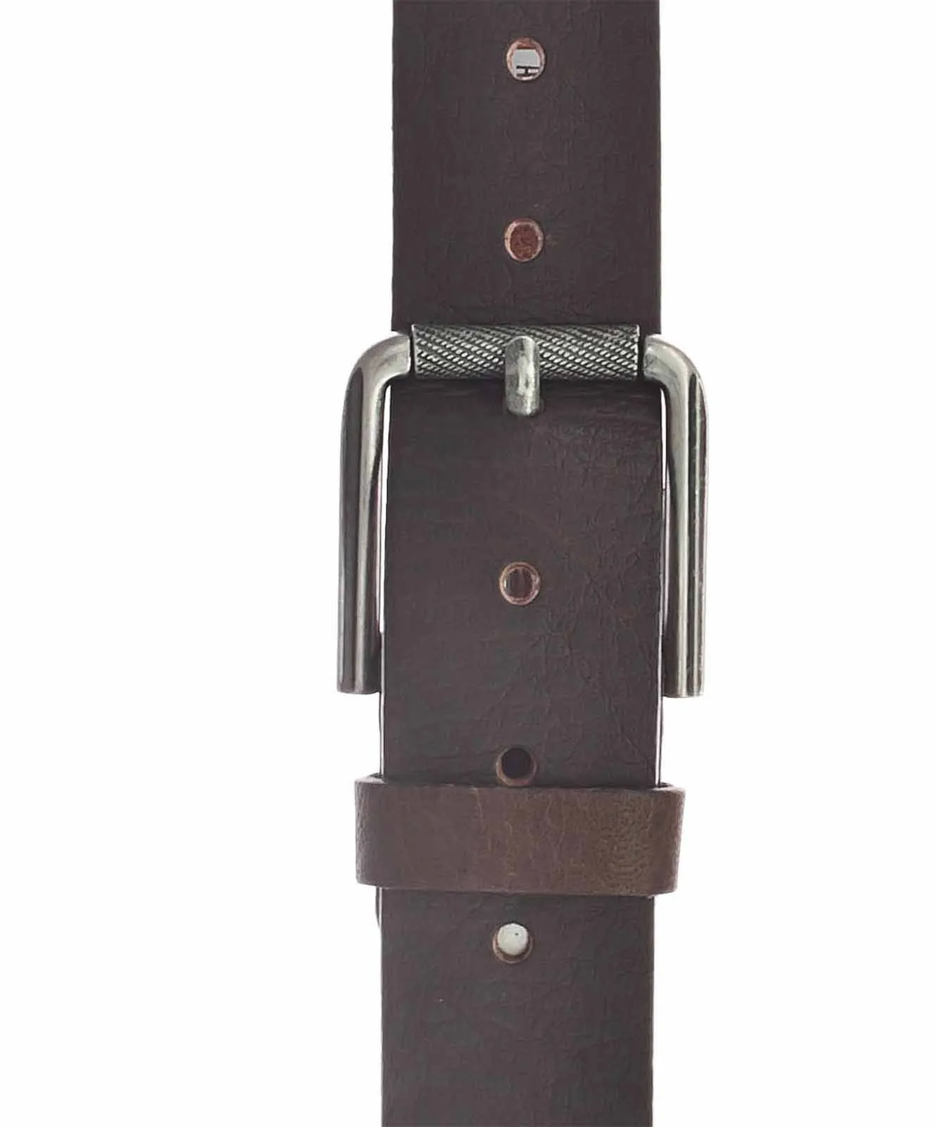Herren Gürtel 4cm Vollrindledergürtel mit Schließe von Mustang in Dunkelbraun