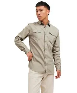 Jack & Jones Jeanshemd Heridan Shirt in Beige