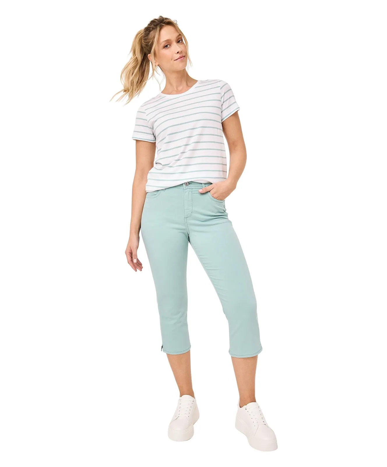 Damen Shirt Short Sleeve von Paddocks in Powder Green
