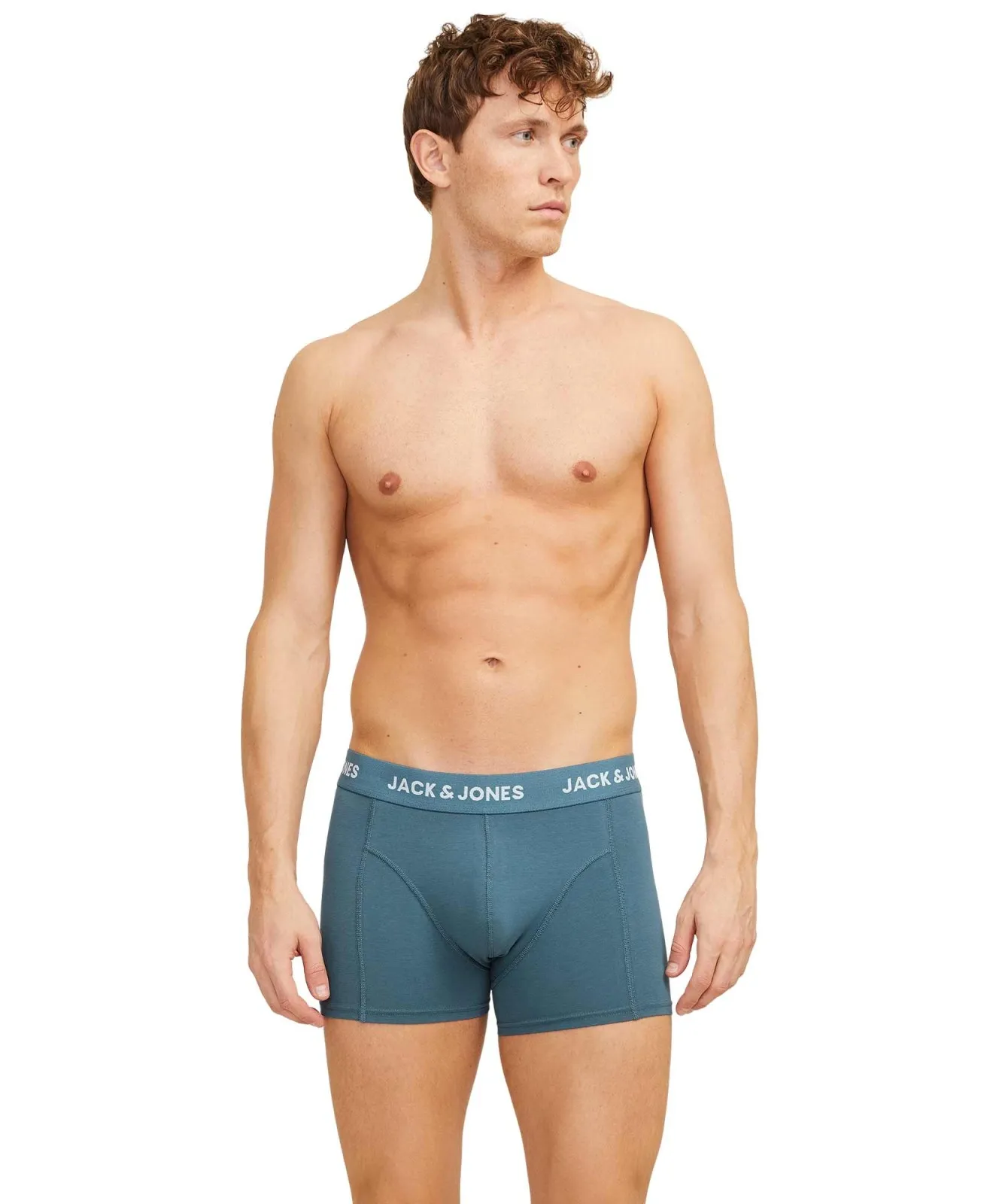Herren Unterwäsche Flower Birds von Jack & Jones in Chambray Blue Oceanview