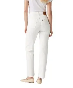 Levi's Ribcage Straight Jeans in Weiß